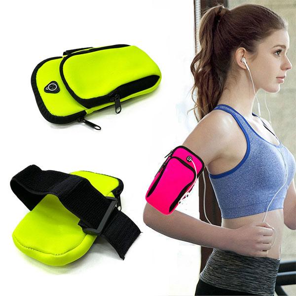 ランニングポーチ 腕ポーチ アームポーチ 小物入れ ウォーキング ジョギング スマホ ツーリング 防...
