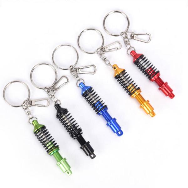 キーホルダー サスペンション キーリング ストラップ アクセサリー 自転車 車 バイク 家 鍵 送料...