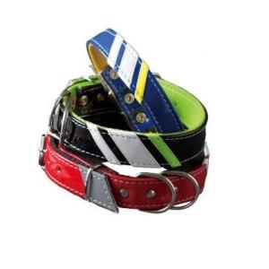 ペティオ スリーラインカラー L 大型犬 首輪 レッド・ブルー・ブラック 犬用