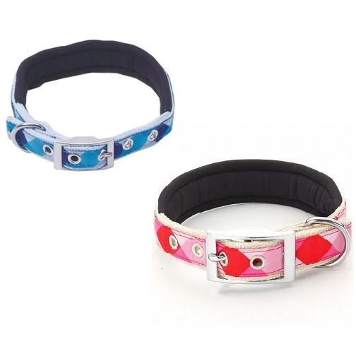 ペティオ ソフトクッションカラー 51 L 大型犬用 ブルー・ピンク 首輪