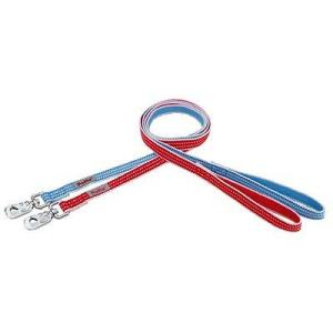 ペティオ シンプルボーダー リード 25 レッド・ブルー 大型犬 引き紐　BASIC PLUS (ベ...