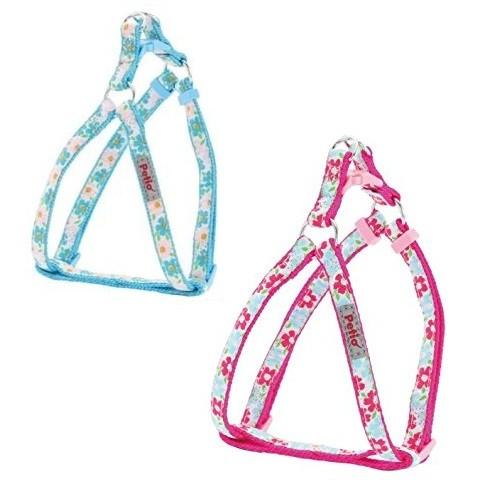 ペティオ キャンディベル カラフルフラワーハーネス XS・SS ブルー・ピンク ミニ犬・超小型犬〜小...
