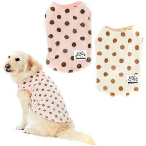 coellee パステル水玉 ノースリーブ 8号 ベージュ 犬服 大型犬用 ドッグウエア コエリー