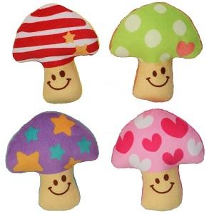 スリーアローズ キノコ プープートイ 4点セット 犬用おもちゃ TOY ぬいぐるみ きのこ