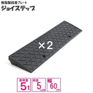 （セット販売　）サンポリ 段差プレート ジョイステップ　5-60　間口１２０ｃｍ対応　ダークグレー