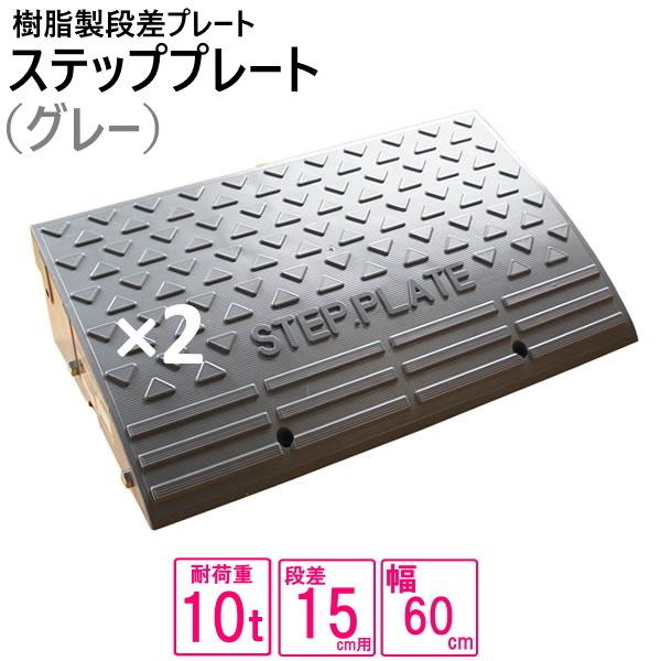 （送料無料） セット販売 樹脂製段差プレート  段差プレート 段差15cm用　幅120cm対応 耐荷...
