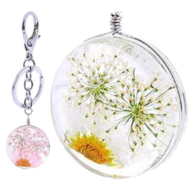 クリスマス ハーバリウム(植物標本) キーホルダー / プチギフト 誕生日 プレゼント ギフト プチ...
