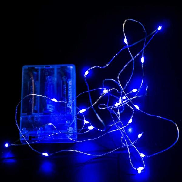 ジュエリー LED イルミネーション 20球 単三電池 ブルー/ ライト 色選択 ハロウィン クリス...