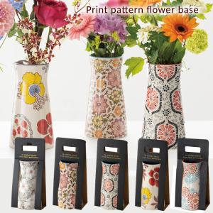 フラワーベース 花瓶 丸型 プリント おしゃれ ミニブーケ 一輪挿し 陶器 北欧 プレゼント ギフト 可愛い 誕生日 記念日 クリスマス クリスマスプレゼント スプリングch 通販 Yahoo ショッピング