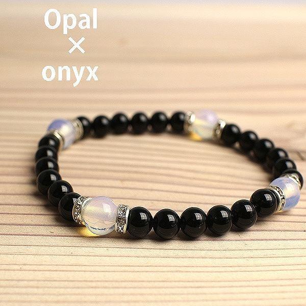天然石 オパール パワーストーン ブレスレット SS019 アミュレット 開運風水