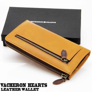 VACHERON HEARTS 本革使用 L字ファスナー式長財布 バセロンハーツ ヴァセロンハーツ Lファスナー VH-0120-CAM キャメル｜springstate