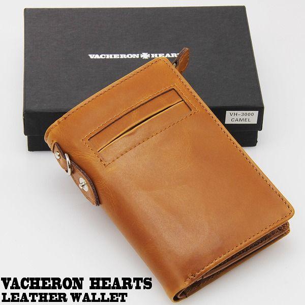 VACHERON HEARTS 本革使用 縦型二つ折り財布 バセロンハーツ ヴァセロンハーツ カード...