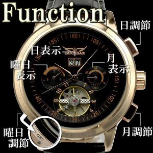 自動巻き腕時計 メンズ腕時計 マルチカレンダー...の詳細画像3