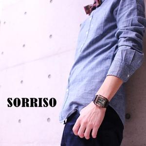 腕時計 メンズ腕時計 SORRISO スクエア...の詳細画像3