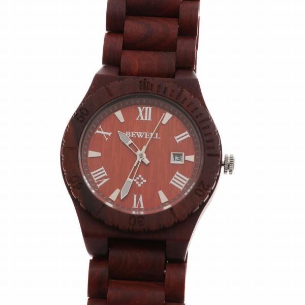 日本製ムーブメント 日付カレンダー 木製腕時計 天然素材 ウッドウォッチ 軽い 軽量 自然木 天然木...