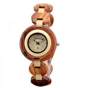 ブレスレットウォッチ 木製腕時計 天然素材 ウッドウォッチ 軽い 軽量 自然木 天然木 WDW021-02 レディース腕時計 送料無料｜springstate