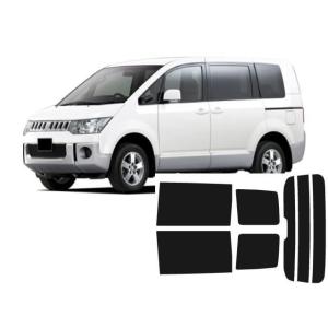デリカD-5 リア1枚貼り対応 CV5W系 販売年'07/01〜 カット済み断熱フィルム