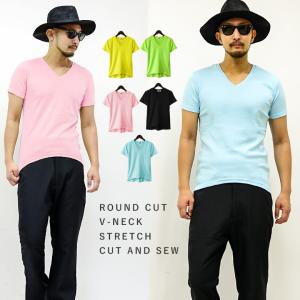 【閉店セール】Tシャツ メンズ ネオンカラーVネ...の商品画像