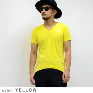 【閉店セール】Tシャツ メンズ ネオンカラーV...の詳細画像3