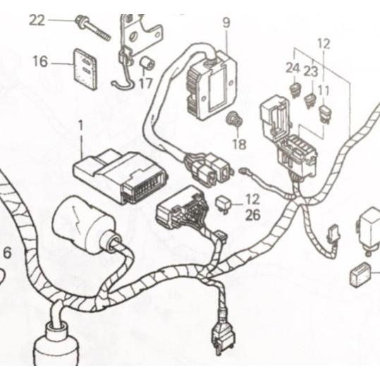 CB1300SF(SC40) レギュレター　(レギュレートレクチファイヤー　レギュレーター)　図中(...