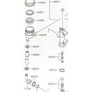 カワサキ ゼファー400(ZR400C) C1〜C4 リヤマスターインナー カワサキ ゼファー400(ZR400C) C1〜C4 リヤマスターインナー