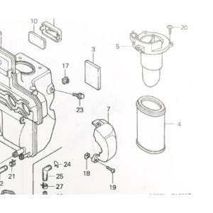 CB400SF/スーパーボルドール(NC39) 全年式 エアクリーナーエレメント　(エアフィルター　...