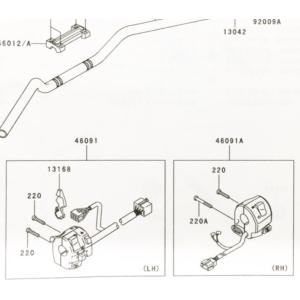 カワサキ（Kawasaki） ZRX400/400-II(ZR400E) ウォーターポンプ 図中