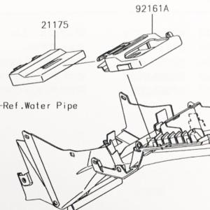 ニンジャ250(EX250L)　★〜2016年モデル　コントロールユニット (イグナイター　CDI)　図中(21175)　21175-0797