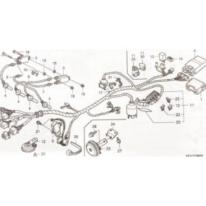 ホーネット250(MC31)　ウインカーリレー　図中(13番)　38301-MR7-004
