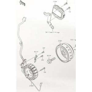 ニンジャ250SL(BX250A)　レギュレーター(レクチファイヤー　レクチファイアー　レギュレター...