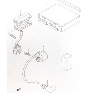 RGVガンマ250SP(VJ23A)　レクチファイヤ　(レギュレター) 　図中(2番)　32800-...