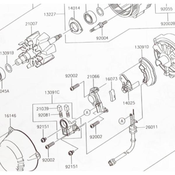 ZRX1200 DAEG(ZRT20D)　レギュレーター (レギュレター　ボルテージレギュレーター)...