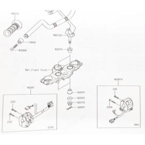 カワサキ（Kawasaki） ニンジャ250R(EX250K) ラジエターキャップ 図中