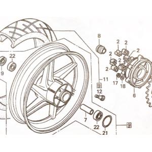 ホンダ（HONDA） ホーネット250(MC31) エアエレメント(エアフィルター