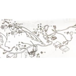 CBR250RR(MC22) ★車台番号MC22-1100001〜　ウインカーリレー　　図中(18番...