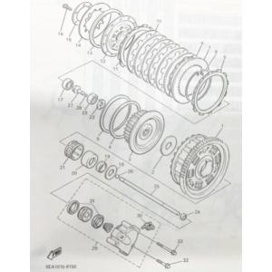 XJR1300(RP01J) クラッチレリーズ(プッシュレバー)　図中(29番)　5EA-16381...