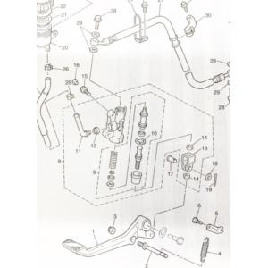 XJR1300(RP01J) リヤマスターシリンダーインナーキット　(リアマスターシリンダーインナー...
