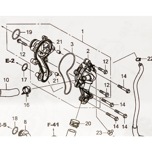ホンダ純正部品　19200-K64-NA0　(19200-K64-N01より品番統一)　ウォーターポ...