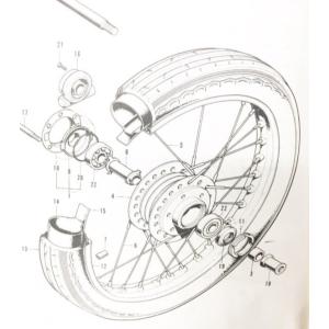 ホンダ（HONDA） CB750K0/K1/K2/K4 リヤブレーキシュ (リアブレーキ