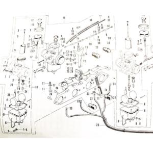 4X-1528/ホンダ純正部品 16010-MN4-305 x4個 キャブパッキ ホンダ純正