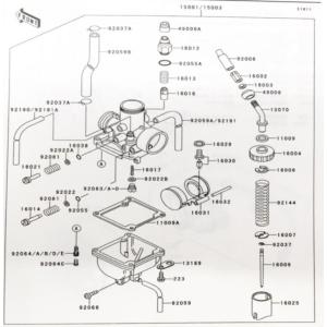 カワサキ（Kawasaki） KSR-II(MX080B) 全年式 インテークマニホールド