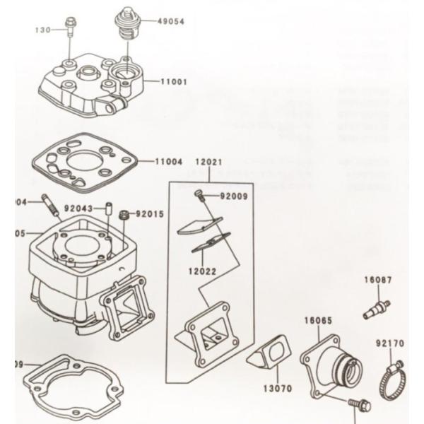 KSR-II(MX080B)　全年式　インテークマニホールド(インマニ　インシュレーター　キャブレタ...