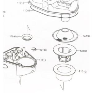 カワサキ（Kawasaki） スーパーシェルパ(KL250G) フロントマスター