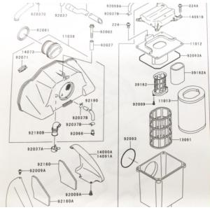 カワサキ（Kawasaki） ゼファー1100(ZRT10A) ヘッドカバーガスケット
