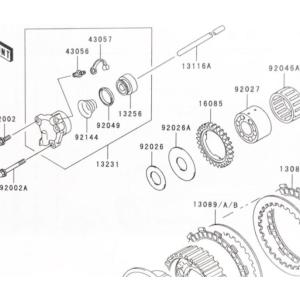 ゼファー1100RS(ZRT10A)　クラッチレリーズ　(クラッチリリース　クラッチキャリパー)  ...