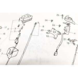 モトコンポ　(AB12)　キーセット　図中(4番)　３５０１０−ＧＣ６−０１０　(３５０１０−ＧＣ６−０００より品番統一)｜sps310