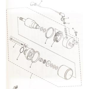 マジェスティ250マジェスティC(SG03J)　セルモーター　(スターターモーター　スターティングモ...