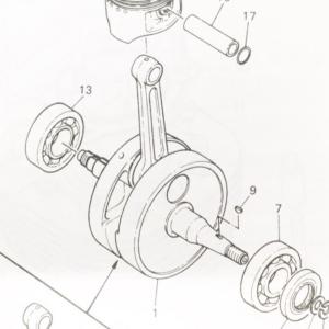 ヤマハ発動機 SR400(1JR) リヤフェンダー (リアフェンダー) クロム