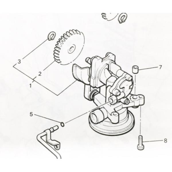 VMAX1200(3UF)　オイルポンプ　図中(1番)　1FK-13300-00