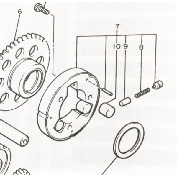 VMAX1200(3UF)　スタータークラッチ　(ワンウェイクラッチ)　図中(7番)　11H-155...